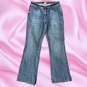 Vntg y2k early 2000s Faded Glory misses jeans sz 10 brown velvet rhinestones